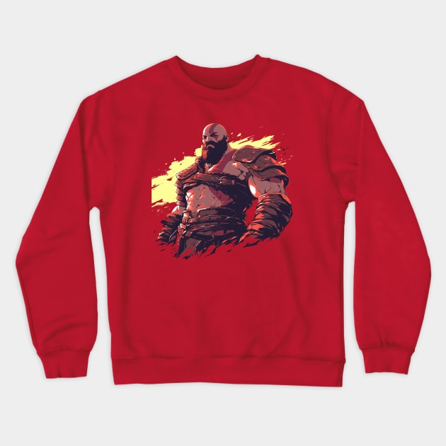 kratos Crewneck Sweatshirt by boxermaniac